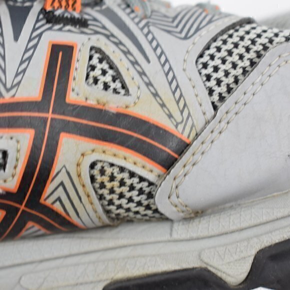 Asics Gel Venture 8 Men's Size 9 1/2 Color Grey/Orange Gently Used has flaws - Picture 10 of 10